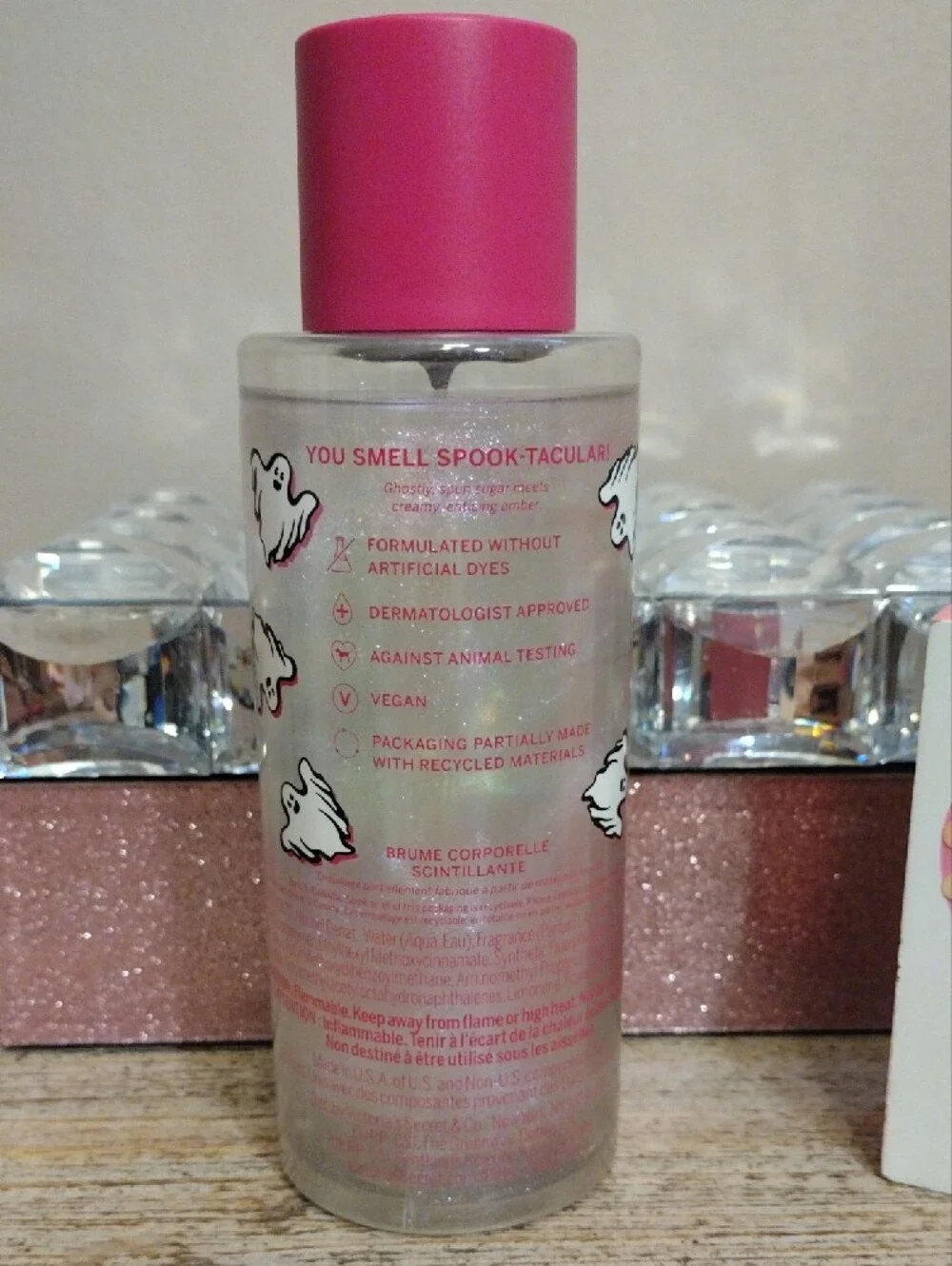 PINK Victoria's Secret Never Ghosted Shimmer Body Mist ✨ 🆕 - Picture 2 of 2